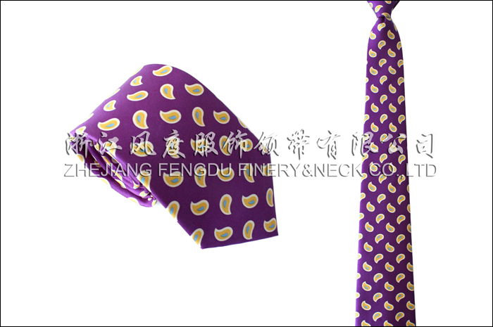 印花真絲商務領帶