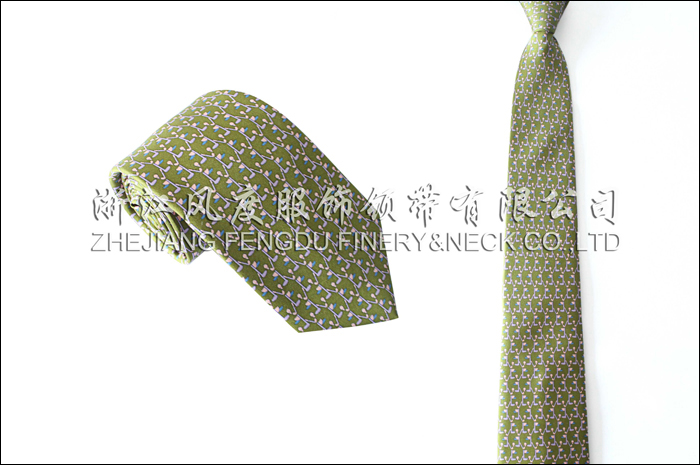 印花真絲商務領帶
