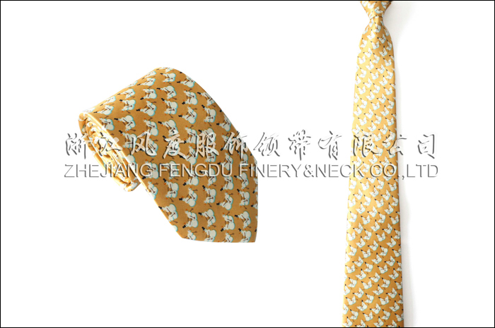 印花真絲商務領帶