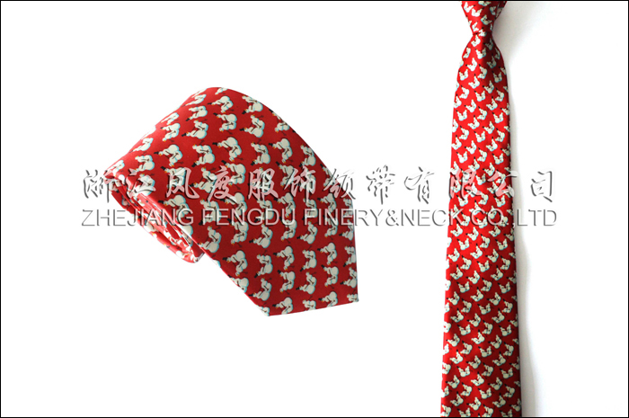 印花真絲商務領帶